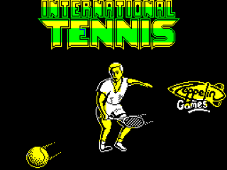 International Tennis title screen for ZX Spectrum